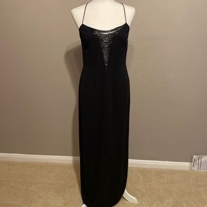 Elegant black evening gown